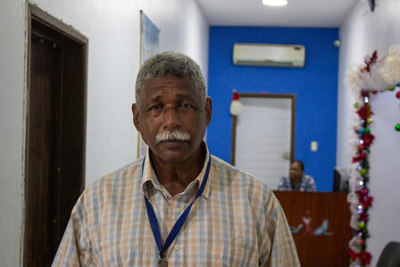 a man smiling for the camera