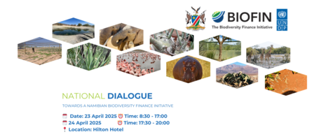 banner for biodiversity day with date and location details for a national dialogue event.