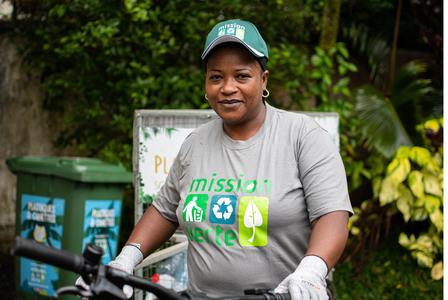 Christina Perrine. Photo: UNDP Mauritius/Stéphane Bellerose
