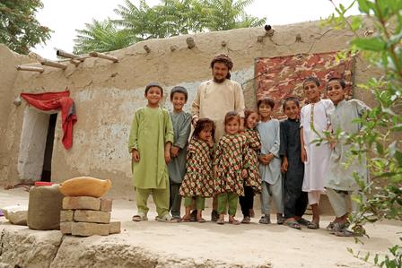 A returned family from Pakistan in Kunduz province.