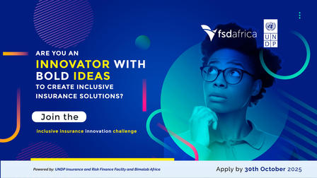 Blue promo banner for innovators, abstract shapes, logos top-right; apply by Oct 29, 2023.