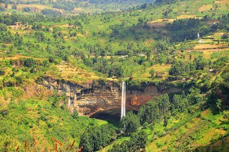 Aerial view of Sipi Falls