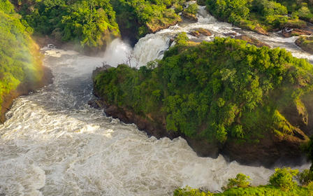 Aerial view of Murchison Falls 