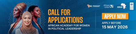 Banner ad: two women on left, 'Call for Applications' and orange 'Apply Now' button on right.