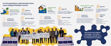 Illustration of a diverse group around a long conference table with charts and a blue infographic on the right.