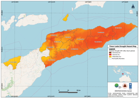 Timor-Leste Drought Hazard Map July 2026