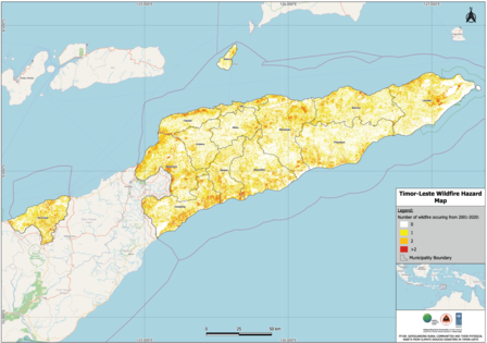 Timor-Leste Wildfire Hazard Map July 2026
