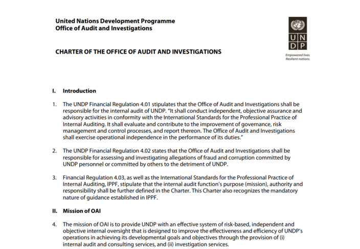 Cover page of a formal report with two logos at top corners and dense text.
