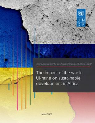 Cover of report entitled "Assessment of the impact of the war in Ukraine on Sustainable Development in Africa