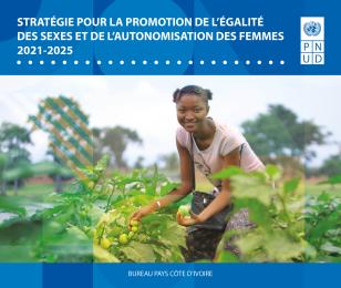 Couverture du rapport sur la stratégie genre du PNUD Côte d'Ivoire