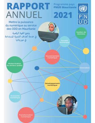 page de couverture Rapport Annuel PNUD Mauritanie 2021