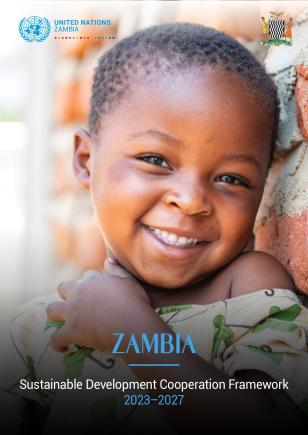 The cover of the UN Zambia Sustainable Development Cooperation Framework for 2023-2027