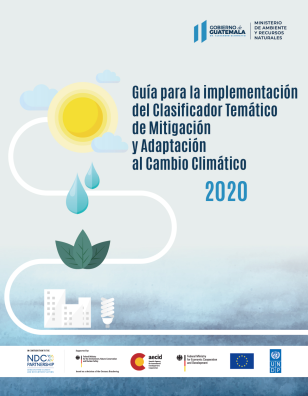 Portada de la Guía para la Implementación del Clasificador Temático de Mitigación y Adaptación al Cambio Climático 2020