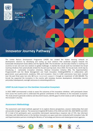 The AccLab Zambia Innovator Pathway Journey
