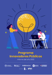 Tapa de la publicación "Programa Innovadores Públicos: Informe 2022"