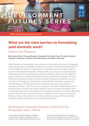 What are the main barriers to formalize paid domestic work? Lessons from Paraguay