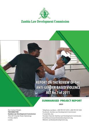 Cover image of the Review and Recommendations for the Anti-GBV Act No. 1 of 2011