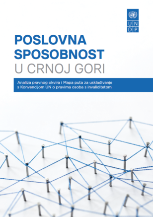 Book cover with a blue title bar, small logo in the top-right, and a 3D blue network of connected points on a white background.