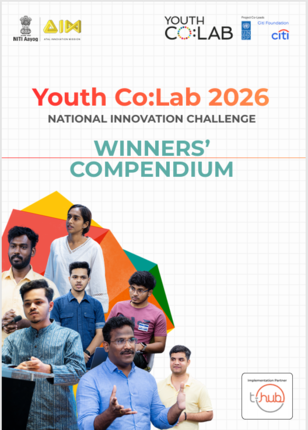 Poster for Youth Co:Lab 2026 Winners' Compendium featuring a collage of diverse young people.