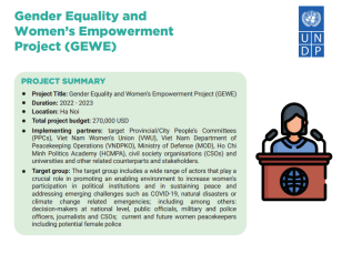 Gender Equality and Women's Empowerment (GEWE) Factsheet | United Nations Development Programme