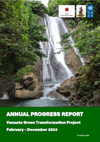 undp Vanuatu Green Transformation Project- Annual Report 2023-coverpage