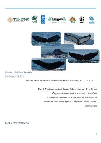 Logos at top; four blue-tinted marine life photos (seals and manta rays) on a white page.