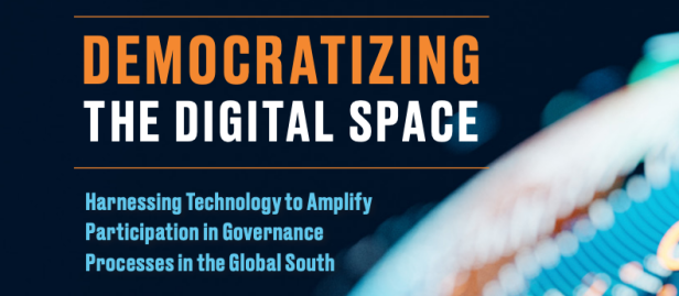 Forsidebillede til rapporten Democratizing The Digital Space