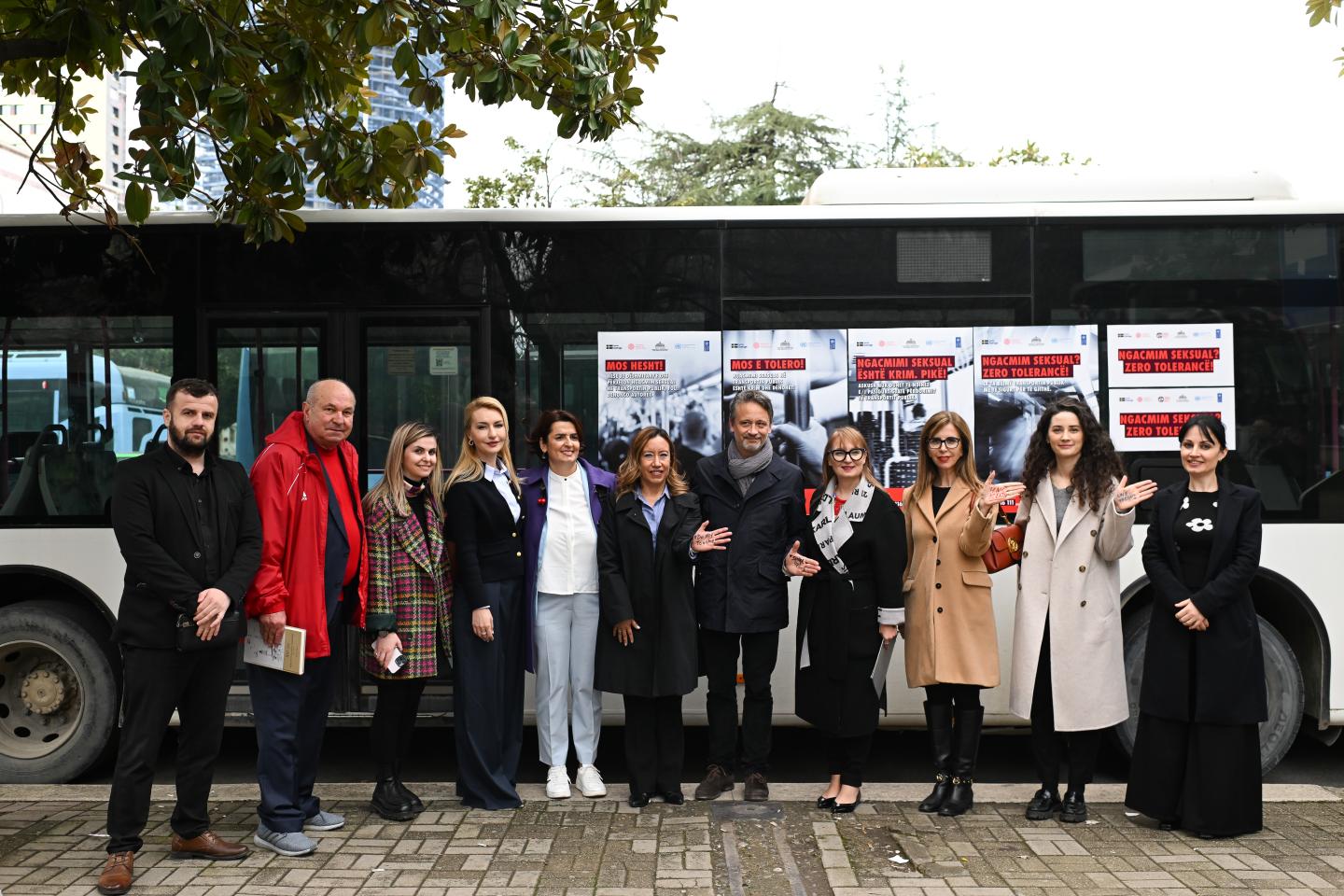 Tirana says no to sexual harassment as the "I Speak Up" campaign takes off in Tirana.